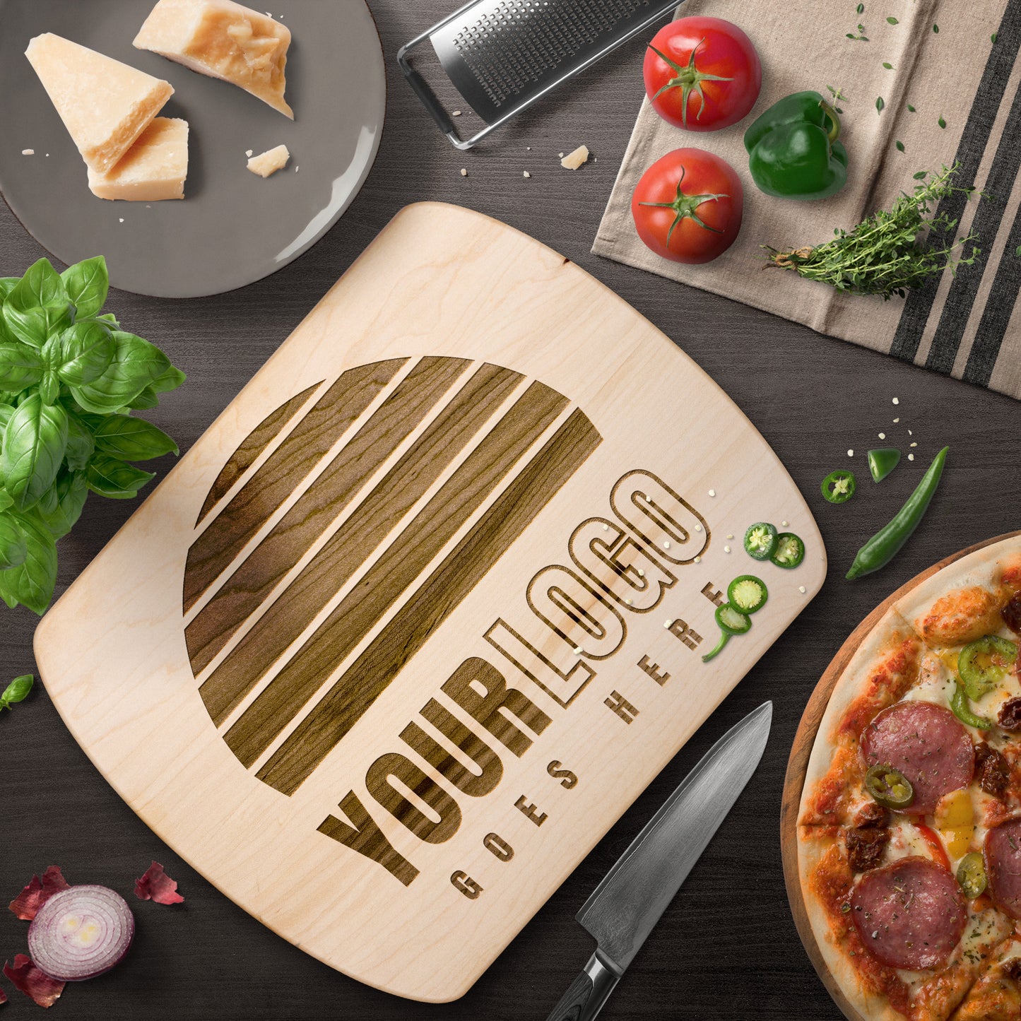 Hardwood Cutting Board Laser Engraved