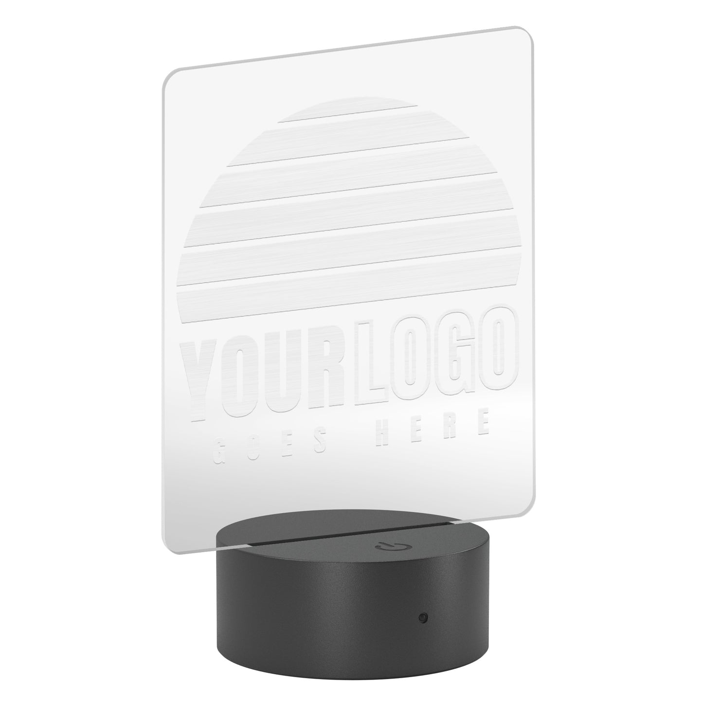 Laser Engraved Rectangle Acrylic LED sign