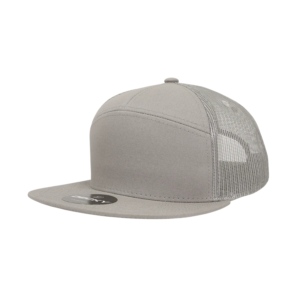 7 Panel Flat Bill Hat