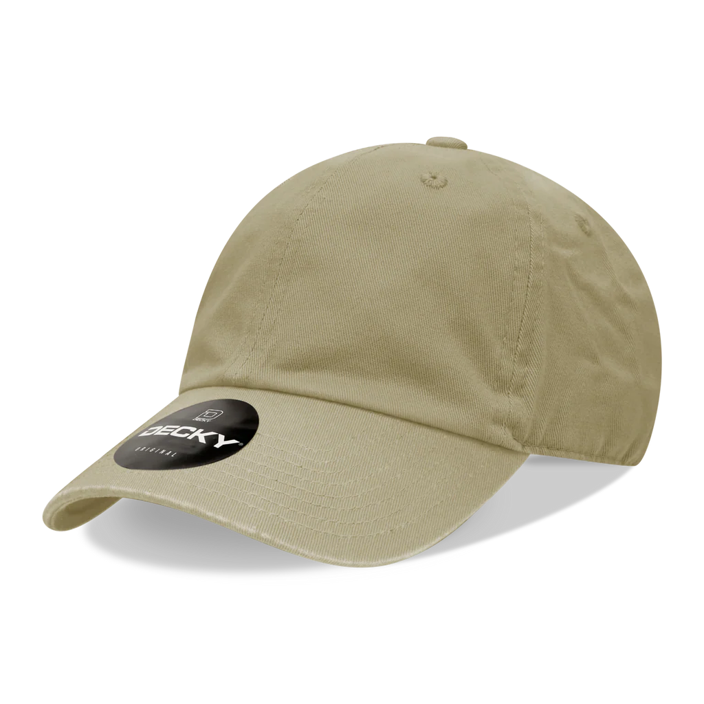 Dad Hat w/ Custom Leatherette Patch - Decky 205