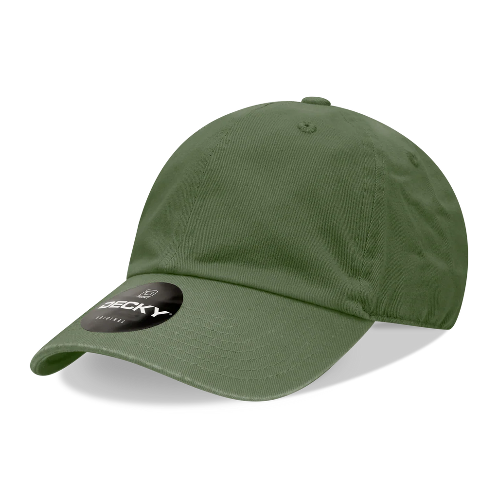 Dad Hat w/ Custom Leatherette Patch - Decky 205