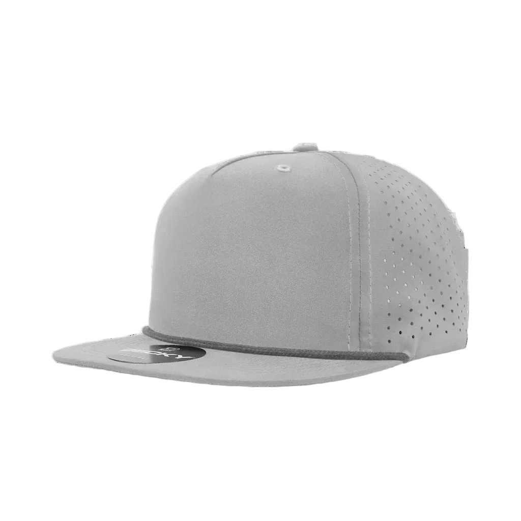 Performance Perforated Hat w/ Rope and Custom Patch Decky 6226