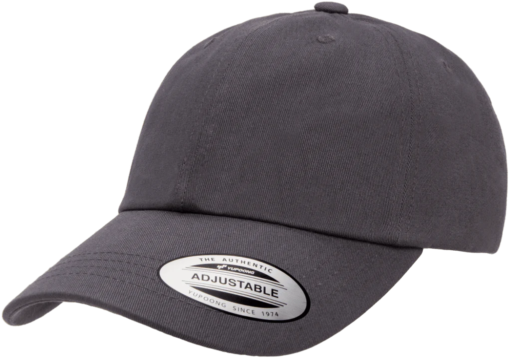 Dad Hat w/ Custom Leatherette Patch - Yupoong 6245CM