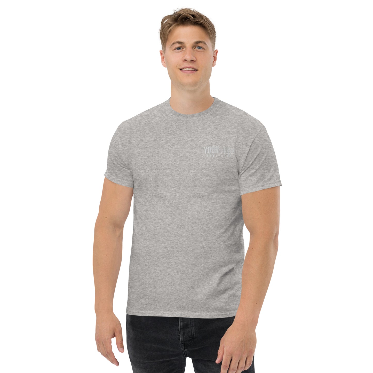 Gilldan Men's Classic Tee with Custom Emroidered Logo