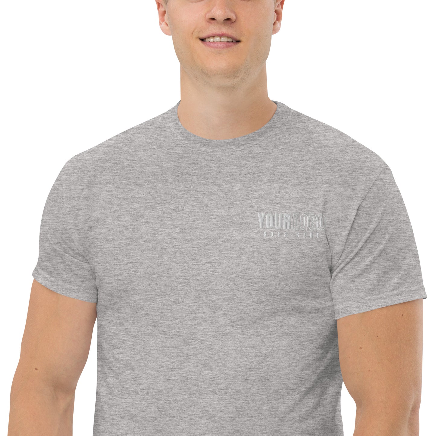 Gilldan Men's Classic Tee with Custom Emroidered Logo