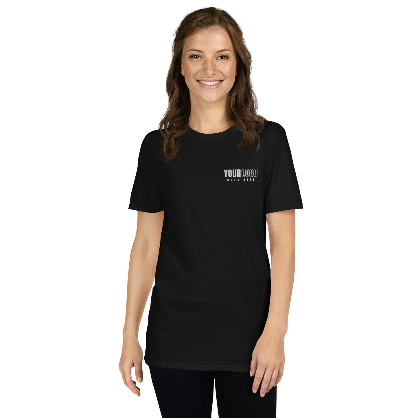 Embroidered Logo Gildan Softstyle Short-Sleeve Unisex T-Shirt