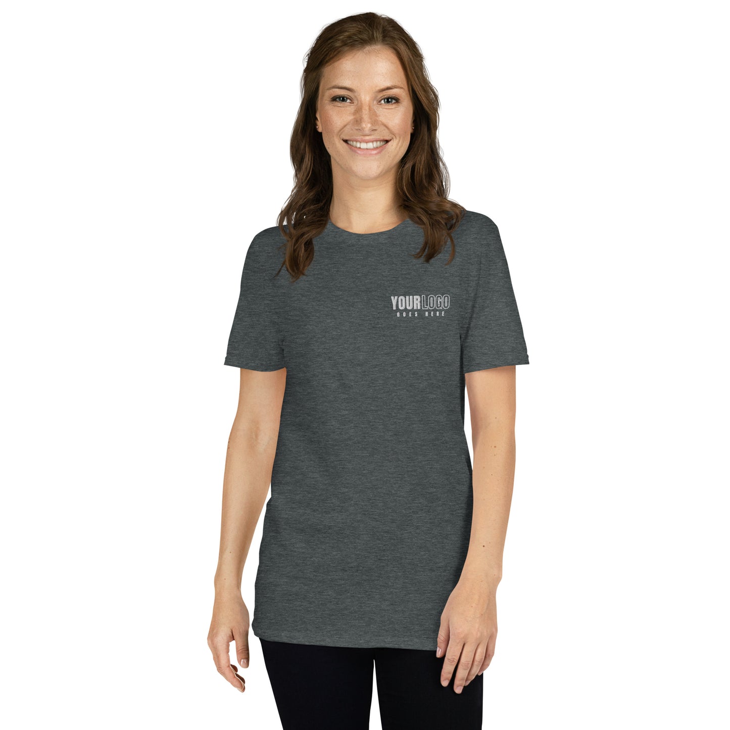 Embroidered Logo Gildan Softstyle Short-Sleeve Unisex T-Shirt